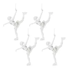Clear Acrylic Ice Skater Ornaments, 4ct.