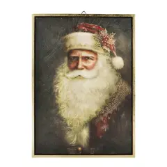14.25" x 20" Holly Santa Claus Wall D&eacute;cor by Ashland&reg;
