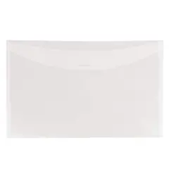 JAM Paper 6" x 9" Clear Plastic Tuck Flap Closure Envelopes, 12ct.
