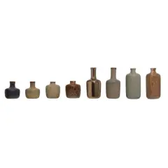 Hello Honey&reg; Stoneware Vases With Reactive Glaze Finish Set