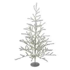 3ft. Unlit Champagne Tinsel Artificial Christmas Twig Tree
