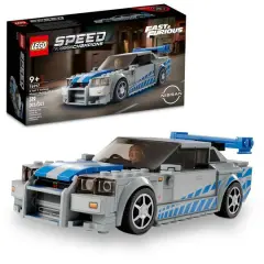 LEGO&reg; Speed Champions 2 Fast 2 Furious Nissan Skyline GT-R (R34) 76917 (319 Pieces)