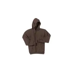 Port & Company&reg; Heathered Colors Core Fleece Pullover Hooded Sweatshirt Heather Dark Chocolate Brown