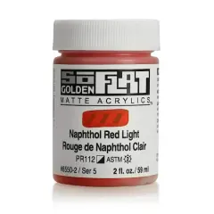 Golden&reg; 2oz. SoFlat Matte Acrylic Paint Naphthol Red Light