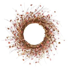 22" Wildflower Wreath by Ashland&reg; Pink