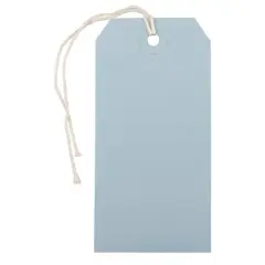 JAM Paper Medium Gift Tags with String Baby Blue