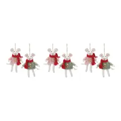 Winter Mouse Ornament Set