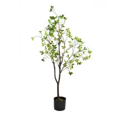 4ft. Potted Artificial Milan Leaf Tree