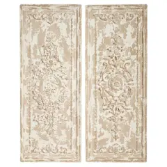 41" Beige Vintage Wall Decor Set