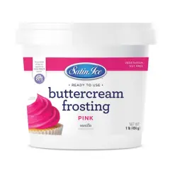 Satin Ice&reg; Buttercream Frosting Pink
