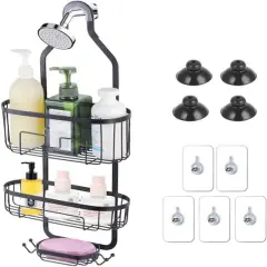 NEX&trade; 24.8" Black Over the Shower Caddy