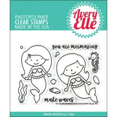 Avery Elle Mermaids Clear Stamp Set