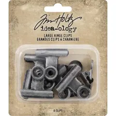 Idea-Ology Metal Hinge Clip Large 8/Pkg- 