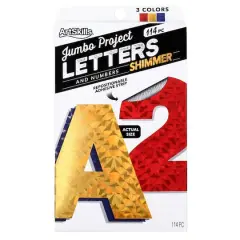ArtSkills&reg; 4" Holographic 114 Piece Paper Poster Letter Set