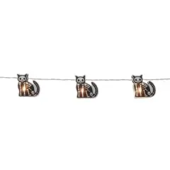 10ct. Warm White LED Skeleton Cat String Lights by Ashland&reg;