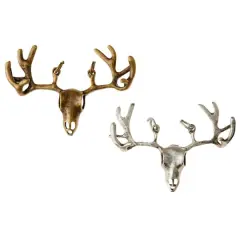 Found Objects&trade; Oxidized Brass & Silver Elk Charms By Bead Landing&trade;