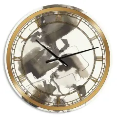 Designart 'Geometric Glam Square I Glam Wall Clock