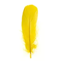 John Bead 5"-7" Goose Feathers Yellow