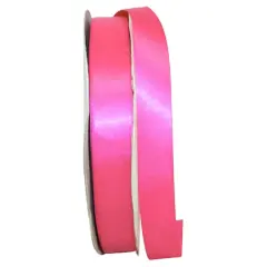 JAM Paper 7/8" x 100yd. Satin Single Face Ribbon Shocking Pink