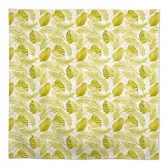 Coastal Yellow Leaves Tablecloth