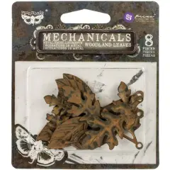 Finnabair&reg; Mechanicals Woodland Leaves Metal Embellishments