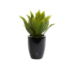 22" Potted Contemporary Succulent Artificial Foliage