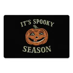 Retro Pumpkin Spooky Season Floor Mat
