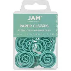 JAM Paper Circular Paper Cloops Teal