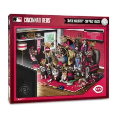 MLB Purebred Fans A Real Nailbiter 500 Piece Puzzle Cincinnati Reds