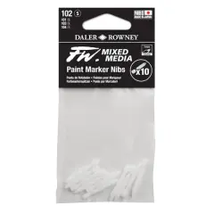 Daler-Rowney&reg; 102 Small FW Empty Paint Marker 10 Nib Set