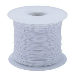S&S&reg; Worldwide 0.7mm White Elastic Cord