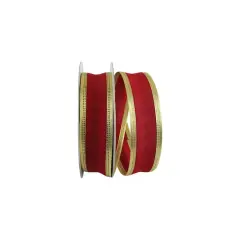 The Ribbon Roll 1.5" x 20yd. Wired Grand Edge Dupioni Ribbon