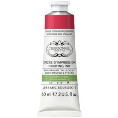 Charbonnel Printing Ink, 60mL Geranium Red