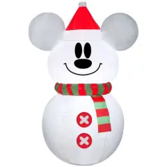 3.5ft. Airblown&reg; Inflatable Christmas Mickey Mouse Snowman