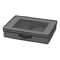 Household Essentials 19" Gray Tabletop Storage Box