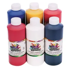 Color Splash!&reg; Washable 6 Color Tempera Paint Set, 16oz.