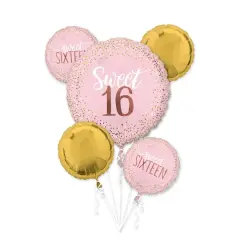 Sixteen Blush 5-Piece Foil Balloon Bouquet