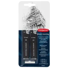 Derwent Precision Mechanical Pencil Lead Refill Set, 0.7mm