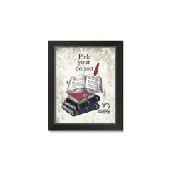 Pick Poison 1 11" x 14" Black Framed Print Under Plexiglass