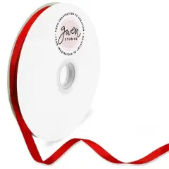 Gwen Studios Solid Grosgrain Ribbon Red