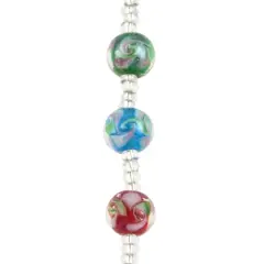 Swirl Round Lampwork Glass Bead Mix by Bead Landing&trade;