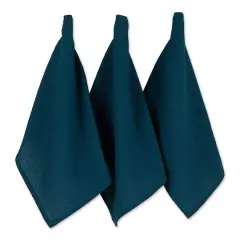 DII&reg; Teal Green Recycled Cotton Waffle Dish Towels, 6ct.