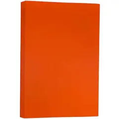 JAM Paper Matte 11" x 17" 24lb. Paper, 100 Sheets Orange