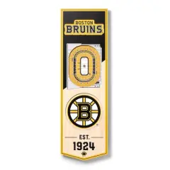 19" NHL 3D StadiumView Banner Boston Bruins