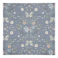 Butterfly Cotton Twill Napkin Blue