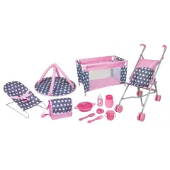 Lissi Dolls Doll Deluxe Nursery Play Set With Accessories