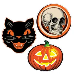 Beistle Plastic Vintage Halloween Cutouts