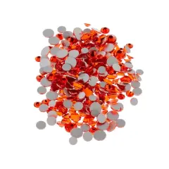 Combo Glass Flatback Rhinestones by Bead Landing&trade; Orange