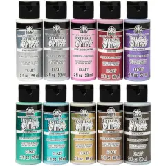 FolkArt&reg; Extreme Glitter Acrylic Craft Paint Set