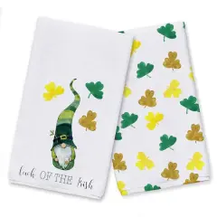 Gnome Luck Irish Set Tea Towel Set of 2